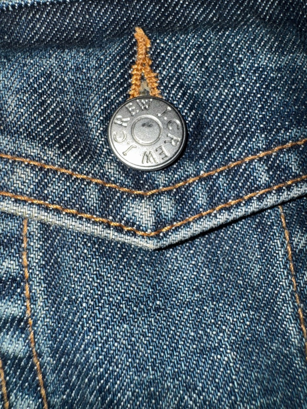 J. Crew Denim button down jacket. 100% cotton blue - Picture 3 of 8